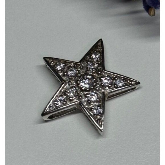 925 STERLING SILVER CZ STAR PENDANT